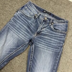 BKE Jake‎ Straight Jeans Men's 30x30 Blue Denim Stretch Faded Whisker Western